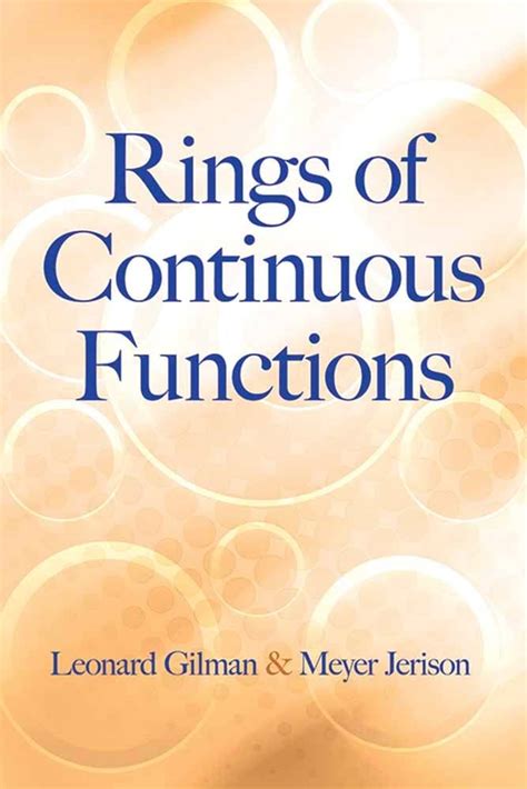 Download Rings Of Continuous Functions By Leonard Gilman