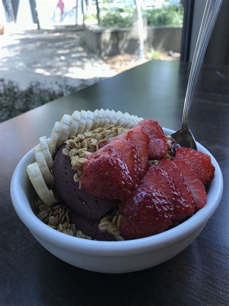 Rio acai bowls. Sweet and Healthy. Açai is a berry from Brazil with high antioxidant properties. These delicious, sorbet treats make you feel good about your meal choice. Topped with your … 