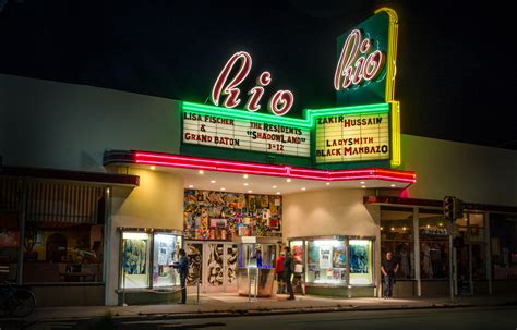 Rio theater. The Rio Theatre is an independent, multidisciplinary art house in Vancouver, BC, Canada. Built in 1938, the Rio served East Vancouver primarily as a movie theatre until 2008, when new owner, Corinne Lea, began to add live music and multimedia and multidisciplinary art events. The Rio has since become a well known cultural hub in East Vancouver ... 