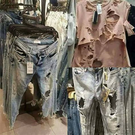 Ripped clothes. In 1873, Levi Strauss and Jacob Davis obtained a patent for a pair of newly designed jeans made of denim, a strong, but comfortable fabric. The design included copper rivets and a leather tag, a ... 