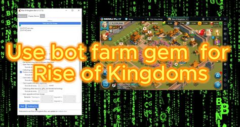 Rise of kingdoms farm bot.  Must complete in-game tutorial.  Farming ba...