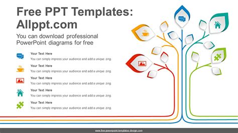 Rising Tree Stem Powerpoint Diagram Template Rising Tree Stem Powerpoint Diagram Template