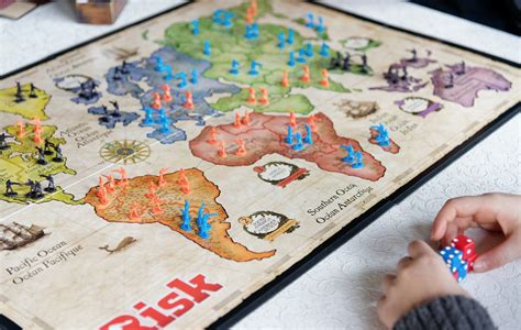 Take over the world in this game of strategic conquest! In the Risk board game, the goal is simple: players aim to conquer their enemies’ territories by building an army, moving their troops in, and engaging in battle. Depending on the roll of the dice, a player will either defeat the enemy or be defeated. Defeat all of the enemy troops in a ...