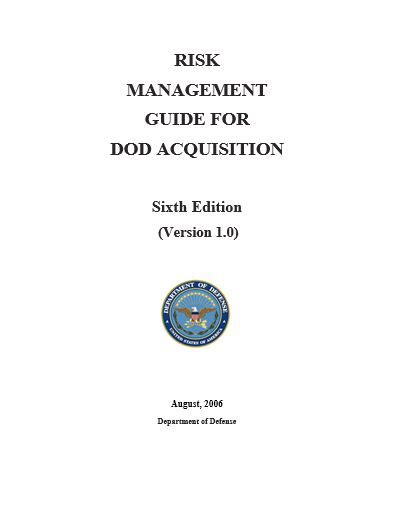 Risk management guide for dod acquisition. - Kinematics and dynamics of machines solution manual.
