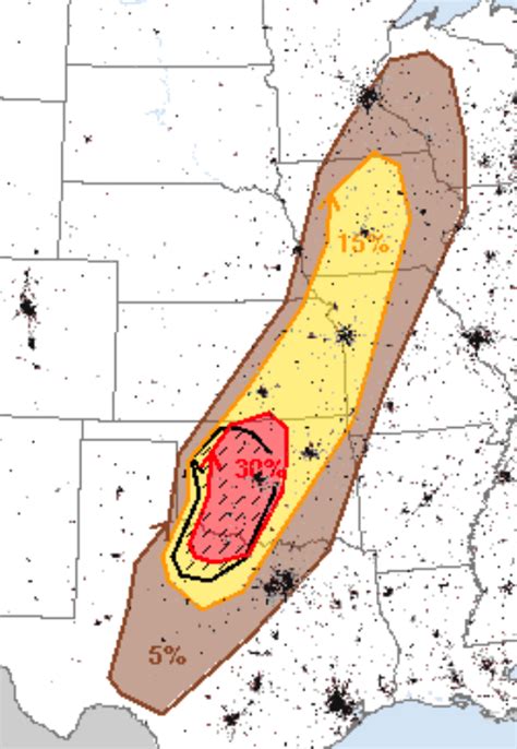 Risk of large hail, isolated tornadoes later today