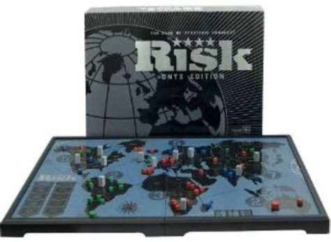 The classic wargame Risk has been updated and revised for 2008. The graphics and components are brand new. Major and minor objectives have been added, along with cities and capitals, plus rewards for completing objectives. The new version has a drastically changed victory condition: complete three objectives while controlling your capital. This shortens the game playing time to around 90 ....
