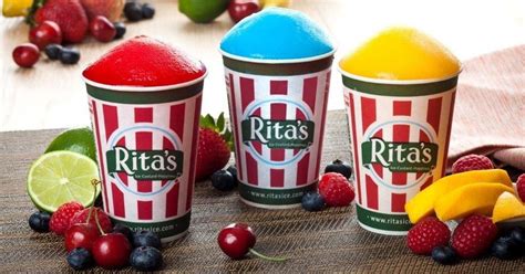 Ritas ices. With our motto, "Ice, Custard, Happiness", Rita's traditional Italian Ice is a smooth and delicious treat made with real fruit available in over 60 flavors. ritasice.com and 5 more links. 