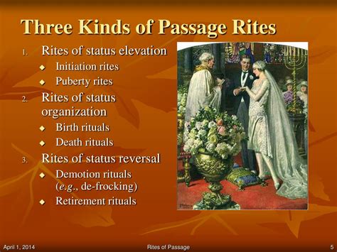 Rites of passage examples