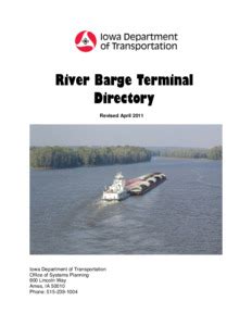 River Barge Directory - Iowa Department of Transportation