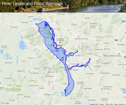 River Thames and tributaries in the Oxford area :: Flood alerts and ...