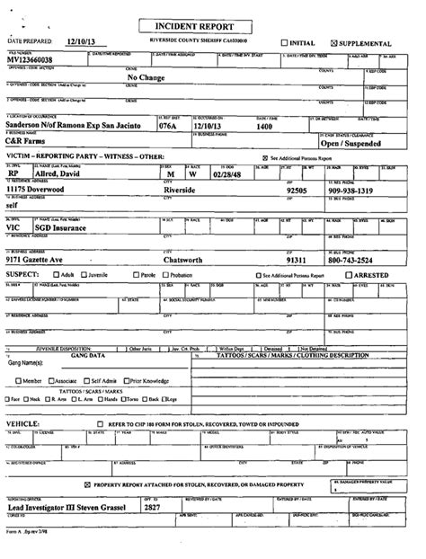 Riverside county sheriff incident reports.  5 views.  Disclaimer: This report is fro...