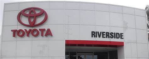 Riverside toyota service. Sales: Mon-Sun 9am-9pm Service and Parts: Mon-Fri 7am-6pm Sat 7am-5pm Sun closed. Sales: Call Sales Phone Number (877) 599-9961 ... Valerie has always been the best service advisor. I’ve had a Toyota and Lexus for years. Good work, trustworthy and friendly service! Google Oct 10, 2023 Alex and Frontier Toyota have … 