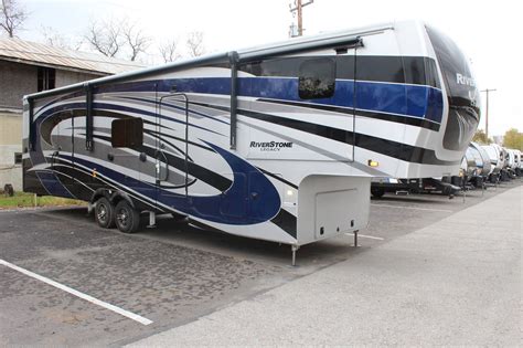 Riverstone 391fsk price. Used 2022 Forest River RiverStone 391FSK. Used Fifth Wheel in Middlebury, Indiana 46540. Forest River RiverStone fifth wheel 391FSK highlights: Five Slides 65" LED Smart TV Theater Seats Kitchen Island Washer/Dryer King Bed You will fall in love with this RiverStone fifth wheel the moment you walk in the door! It has a front kitchen that is de ... 