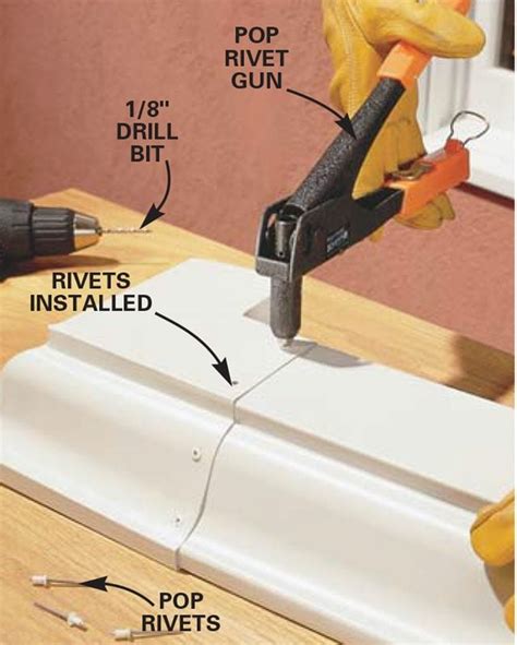 Three ways to remove the rivets