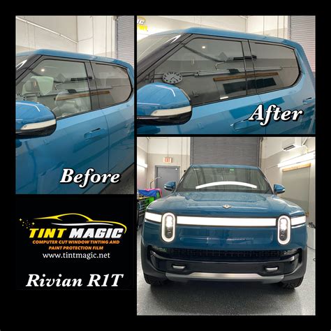 Rivian window tint. This futuristic-looking 2022 Rivian R1T, all electric pick-up truck is protected with our best LLumar ceramic window film for ultimate heat rejection. Installed ... 