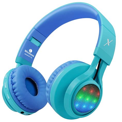 Riwbox WT-7S Bluetooth Headphones Light Up, Foldable Stero …