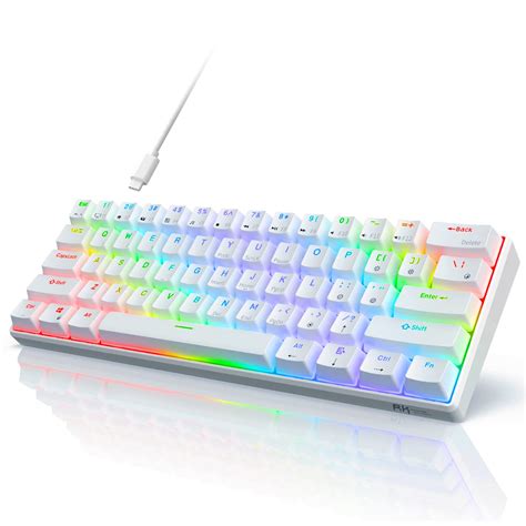 Buy RK ROYAL KLUDGE RK61 Plus Wireless Mechanical Keyboard, 60% Gaming Keyboard with Bluetooth/2.4G/Wired, Hot Swappable RGB PC Keyboards with USB Hub for Win/Mac, Silence Linear SkyCyan Switches: Video Games - Amazon.com FREE DELIVERY possible on eligible purchases . 
