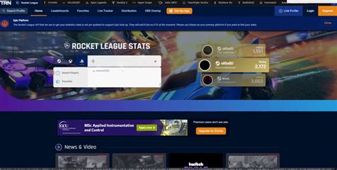 Rl tracer. Check detailed Rocket League Stats and Leaderboards rankings. 
