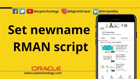 Rman script connect. 4 production database nightly to a development instance...