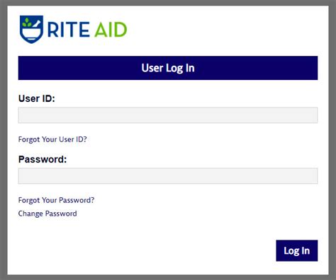 1. Rite Aid Portal; 2. User Log In Import