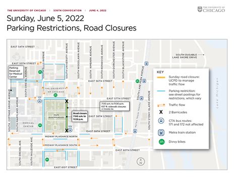 Road Closures and Parking Restrictions University of Chicago