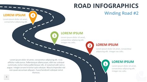 Road Infographics For Powerpoint Showeet Com
