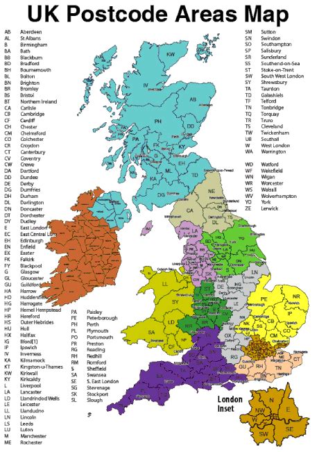 Road Map Of England Zip Code Map