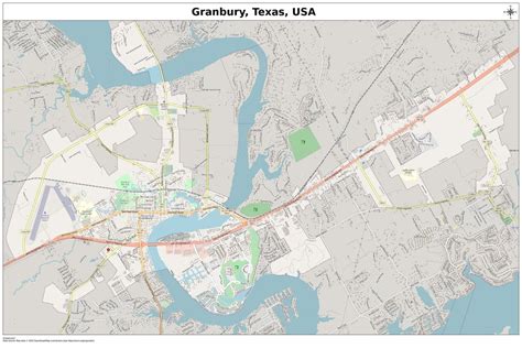 Road Map from Granbury to Burleson