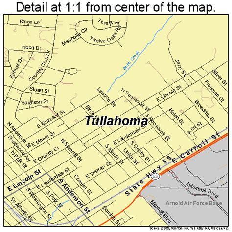 Road Map from Tullahoma to Athens