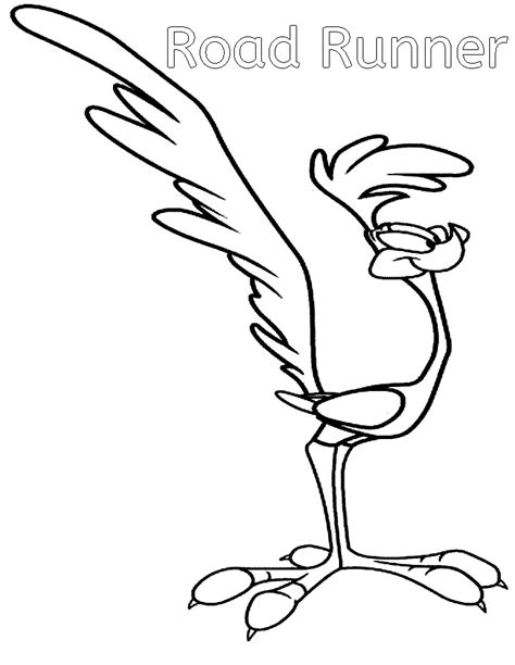 Road Runner Coloring Sheets
