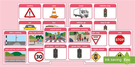 Road Safety Flash Cards (Teacher-Made) - Twinkl