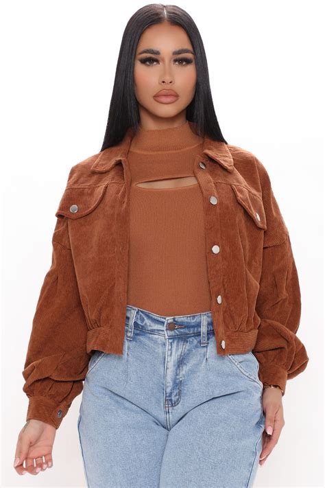 Road Tripping Corduroy Jacket - Camel - Fashion Nova