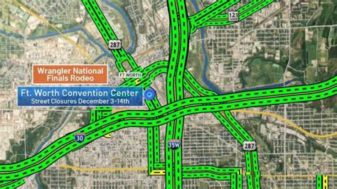 Dallas-Fort Worth traffic in 2023. City center. Metro area. Travel tim