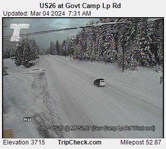 Road conditions government camp. Off-road vehicle use is prohibited within the campground; Fire Restrictions: Fire restrictions may be imposed at any time due to hot, dry weather conditions, ... The small Mt. Hood village of Government Camp is 12 miles northwest of the campground. The area offers a visitor center, restaurants and year-round skiing, as well as scenic views. ... 
