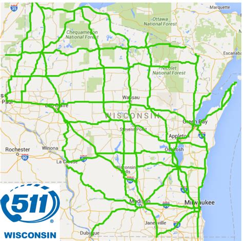 Travel by road. Travel by mode. Air. Public transit. Road. 511 Wisconsin Travel Information . Commemorative highways and bridges. Highway exits. Highway maps.. 
