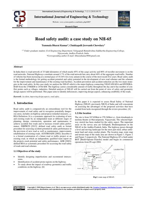 Road safety audit: a case study on NH-65 - ResearchGate