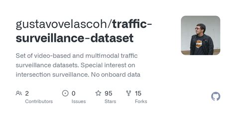 Road surveillance video dataset.  Special interest on intersection surveil...