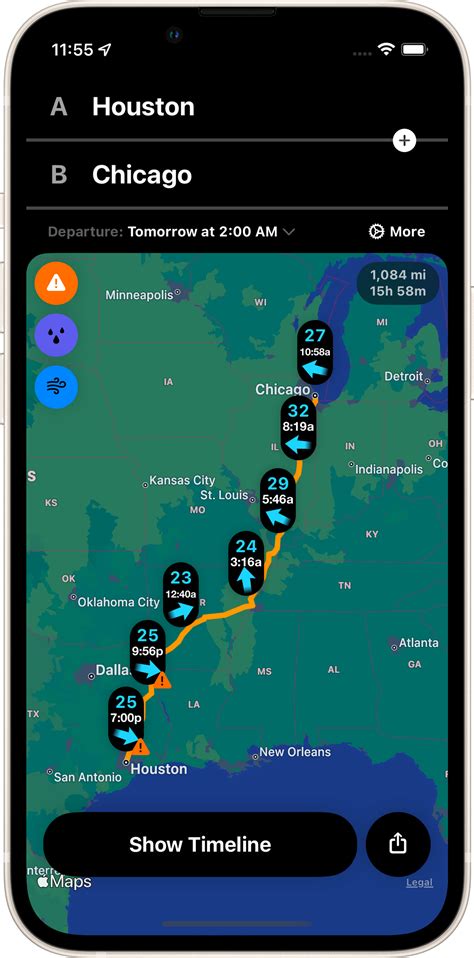 Track the weather and extreme weather situations along your route to make every trip a safe journey, whether it’s sunny, rainy, or snowing..