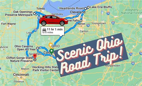 Road trips from Newark (Ohio)