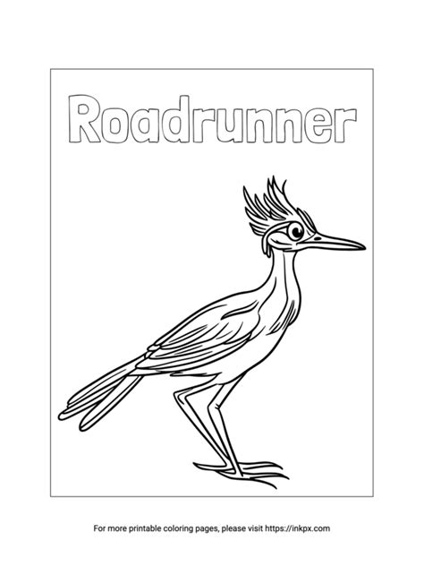 Roadrunner Coloring Shee