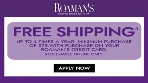 Ends May 31st. Score $50 off $100 or more, $100 off $200+ sitewide when you use this Roaman's promotional code at checkout. Expires 6/1/2024. BUYMORE4MAY. E4MAYShow Code. 50%OFF. 50% Off Sitewide. Get 50% off throughout the site when you enter this Roaman's promotional code during checkout. OOPSMAY50..