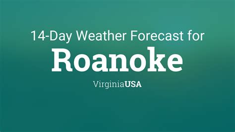 Roanoke va forecast. Roanoke 14 Day Extended Forecast. Weather Today Weather Hourly 14 Day Forecast Yesterday/Past Weather Climate (Averages) Currently: 73 °F. Overcast. … 