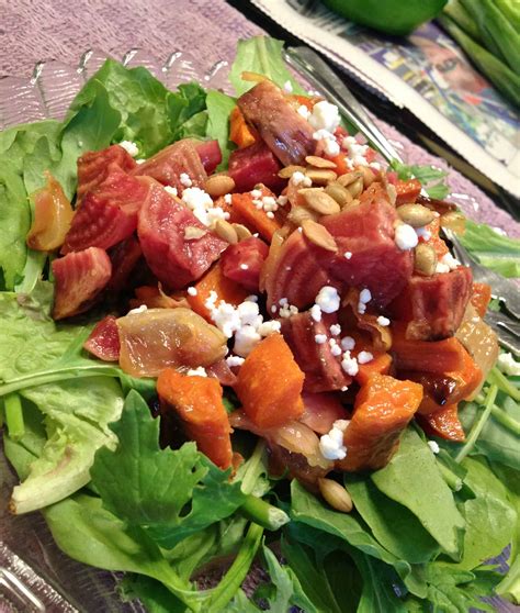 Roasted Beet and Carrot Salad with Honey Dijon Black …