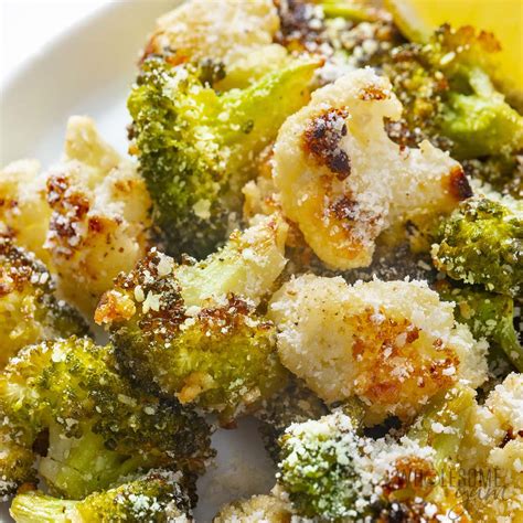 Roasted Broccoli and Cauliflower Recipe (Easy!) Wholesome Yum