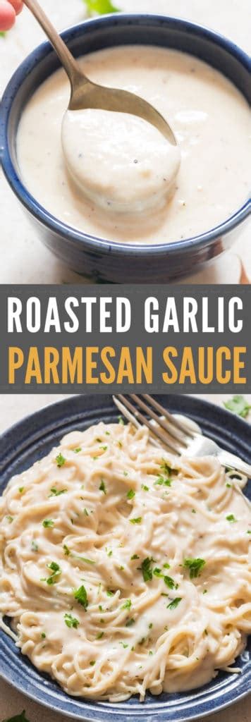 Roasted Garlic Parmesan Sauce Recipe - CurryTrail