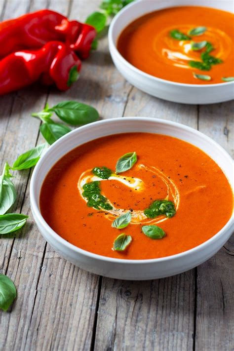 Roasted Red Pepper Soup - Creamy, Healthy And …