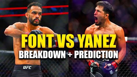 Rob Font vs Adrian Yanez Prediction UFC 287 YouTube