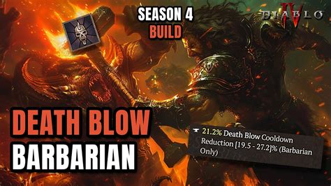 Rob2628 Death Blow Barbarian Build Unstoppable Damage in Diablo 4