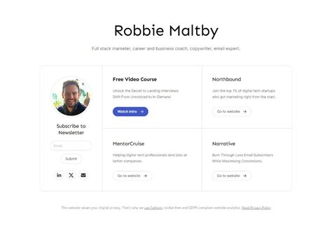 Robbie Maltby - Full Stack Marketer & Fractional CMO