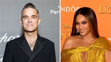 Robbie Williams channels Beyoncé with